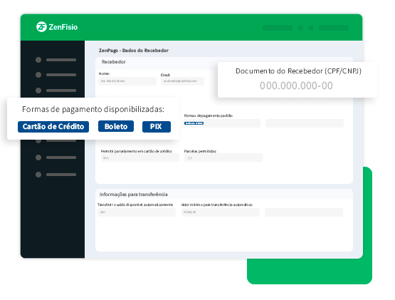 Configurações personalizadas de cobranças e pagamentos